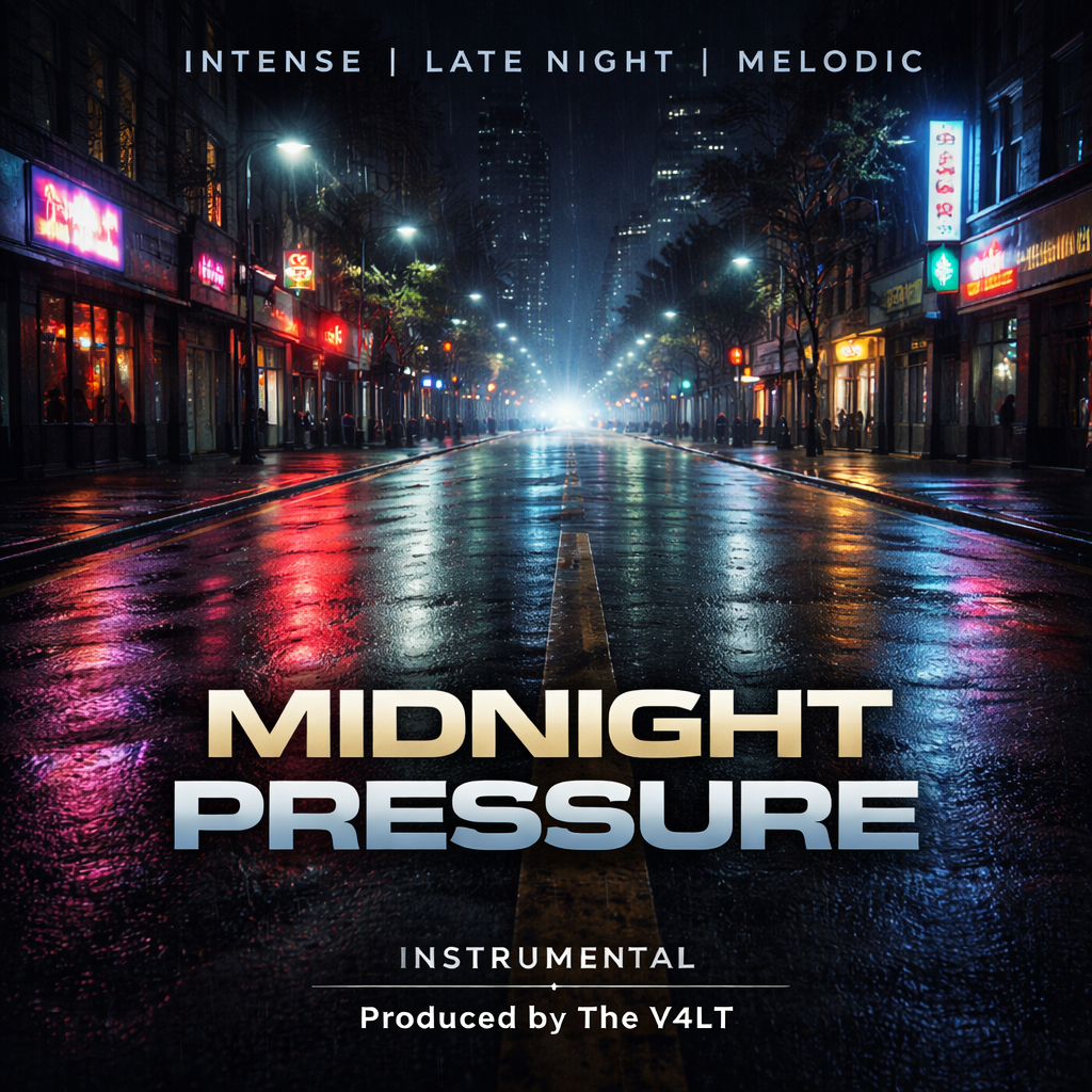 Midnight Pressure – Intense Late Night Chill Vibe Melodic Instrumental (Produced by The V4LT)